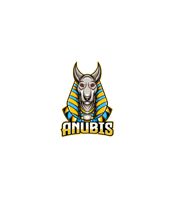 anubis minta fehér pólón