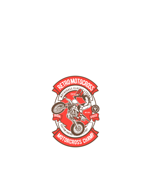 motocross minta homokszín pólón