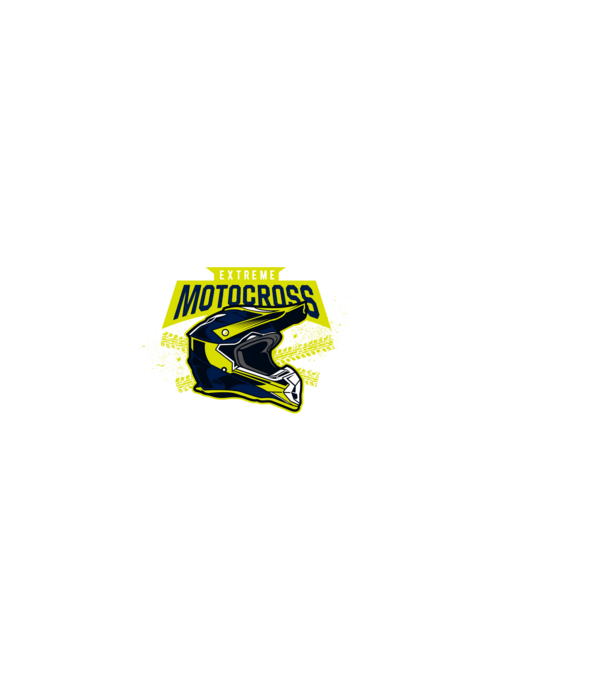 motocross minta fekete pólón