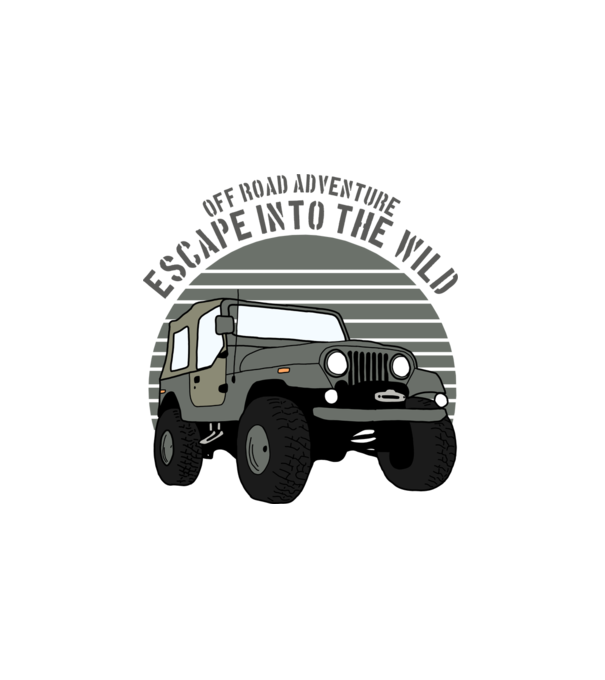 Jeep minta fehér pólón