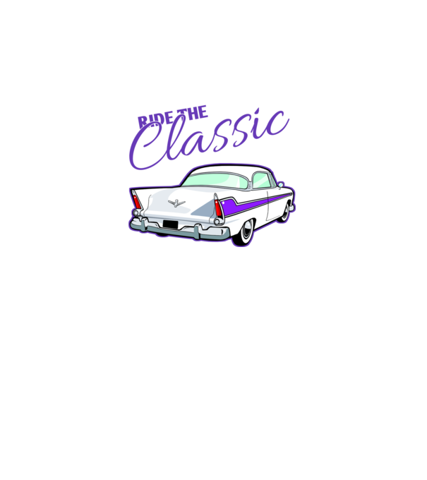 Classic car  minta fehér pólón