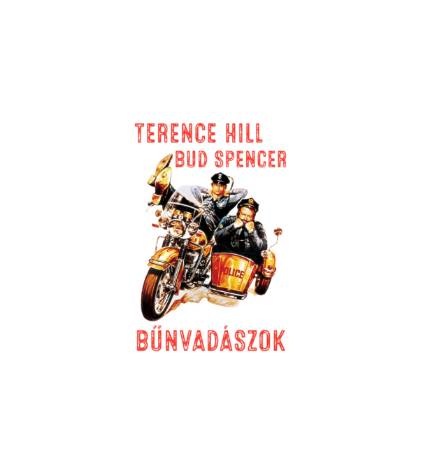 Bűnvadászok minta fehér pólón