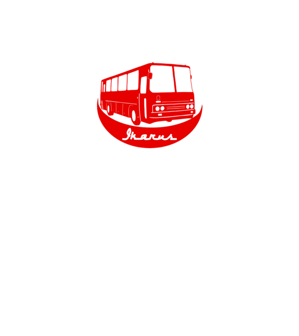 busz  színezhető minta fekete pólón