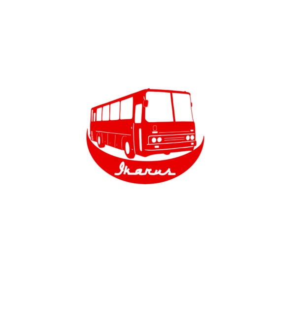 busz színezhető minta fekete pólón