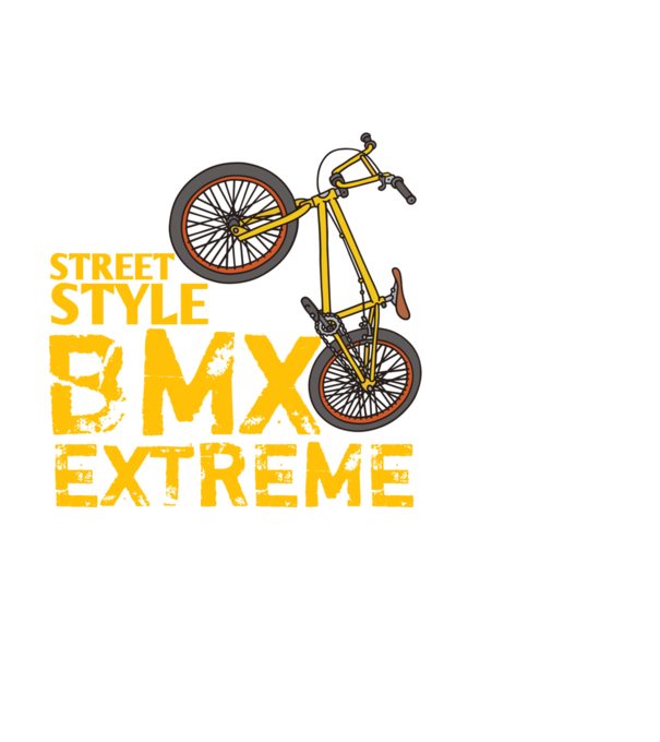 Bmx minta fehér pólón