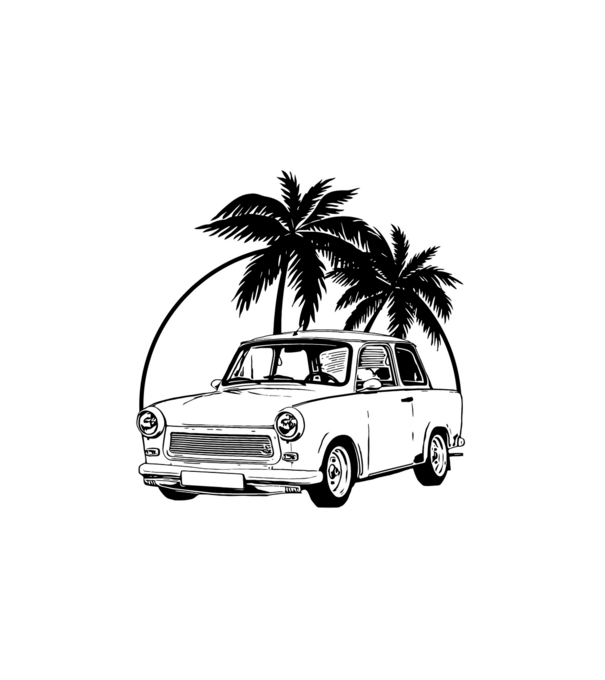 trabant minta fehér pólón