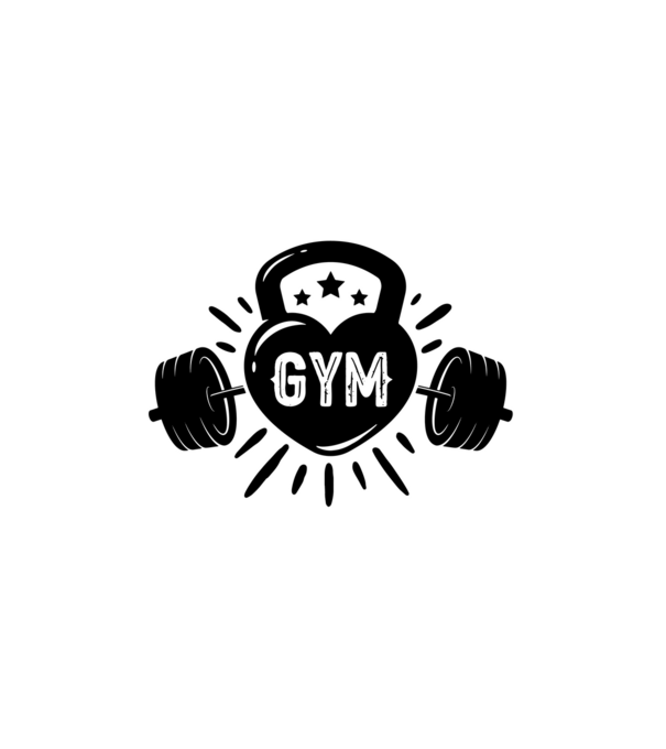 gym minta fehér pólón