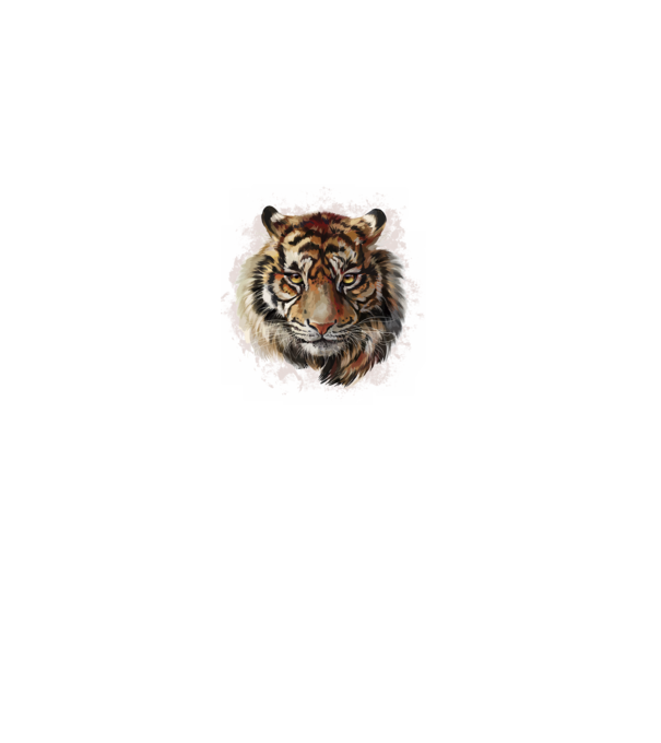 tigris minta fekete pólón