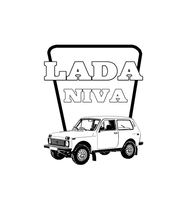 lada niva minta fehér pólón
