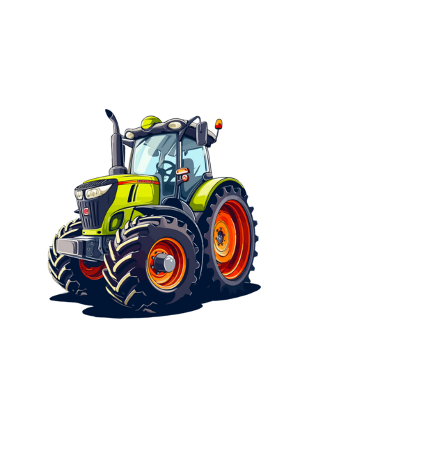 Traktor minta sötétkék pólón