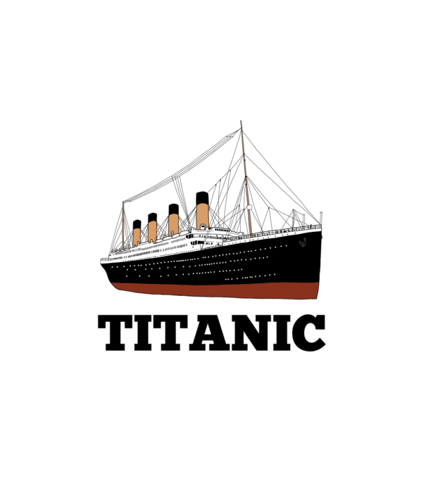 Titanic minta fehér pólón