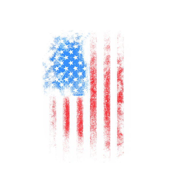 Amerika zászló minta fehér pólón