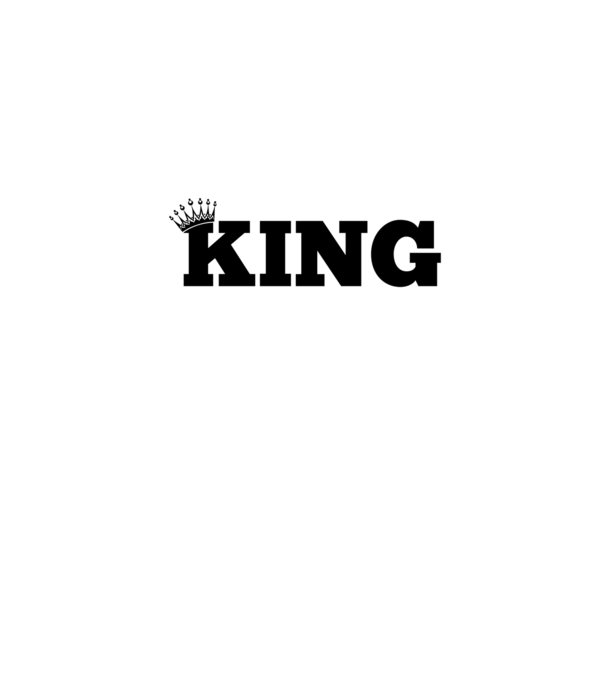 King minta szürke pólón