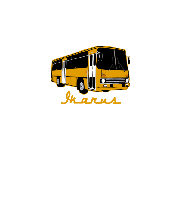 Ikarus minta fekete pólón