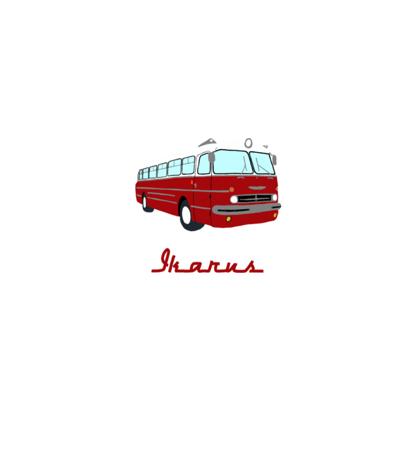 Ikarus 55 minta fehér pólón