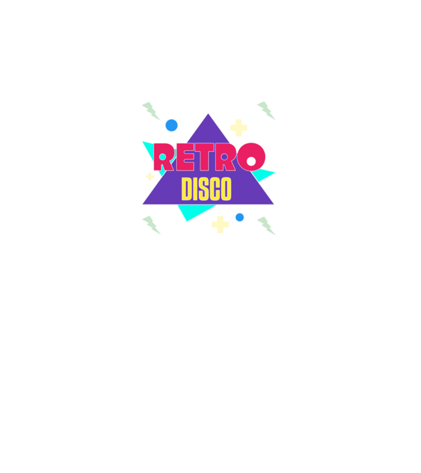 retro disco minta fekete pólón