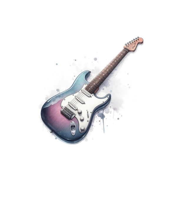 gitár minta homokszín pólón