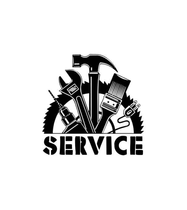 Service minta fehér pólón