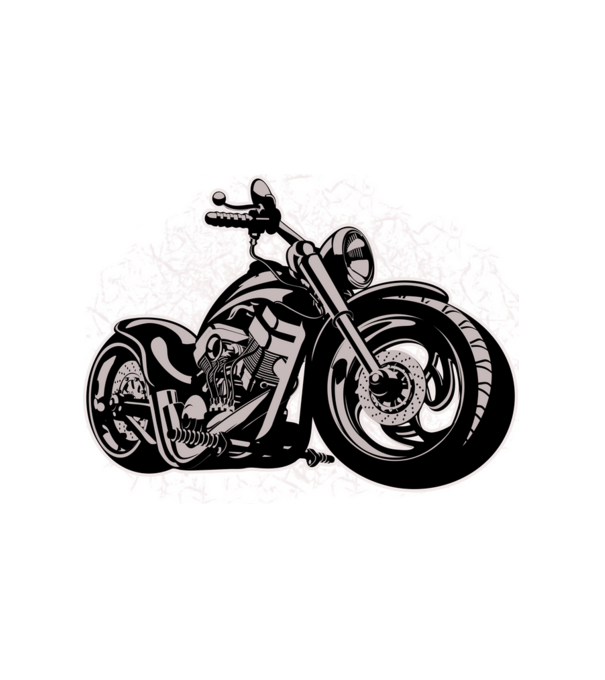 Chopper minta fehér pólón