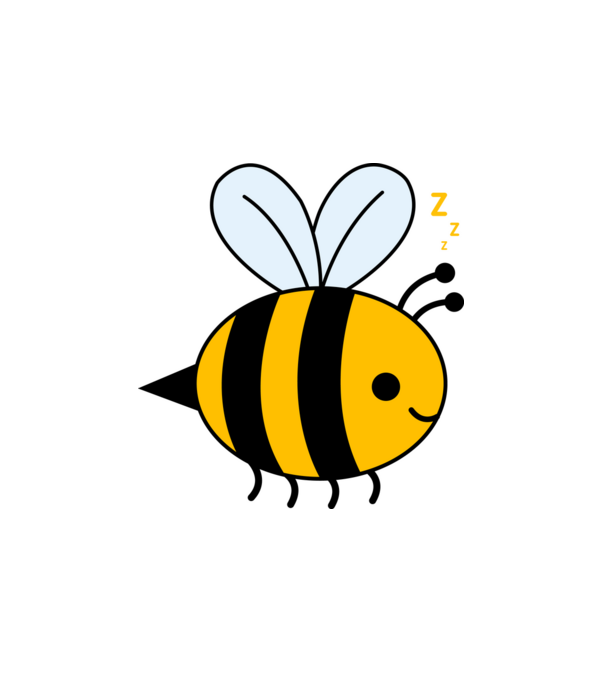 Bee minta fehér pólón