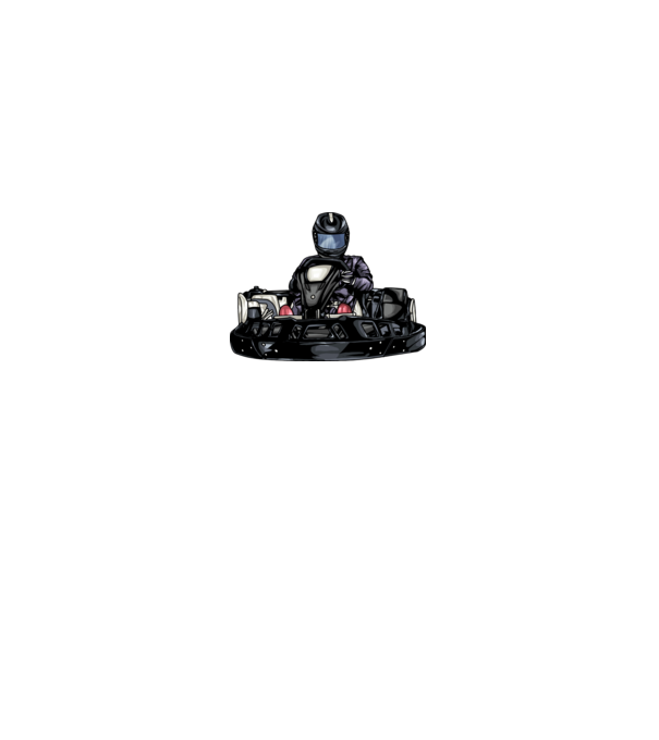 Gokart  minta királykék pólón
