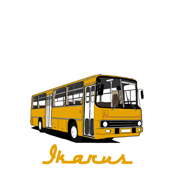 Busz minta almazöld pólón