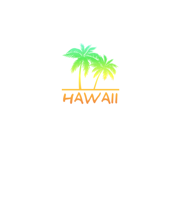 Hawaii minta sötétkék pólón