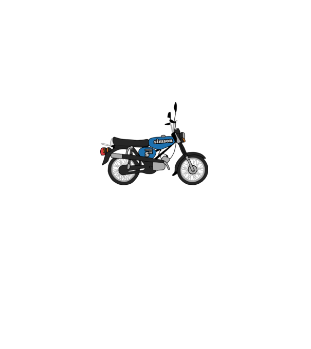 Simson minta fehér pólón
