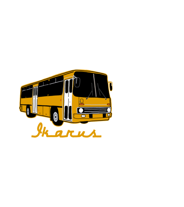Ikarus minta fekete pólón