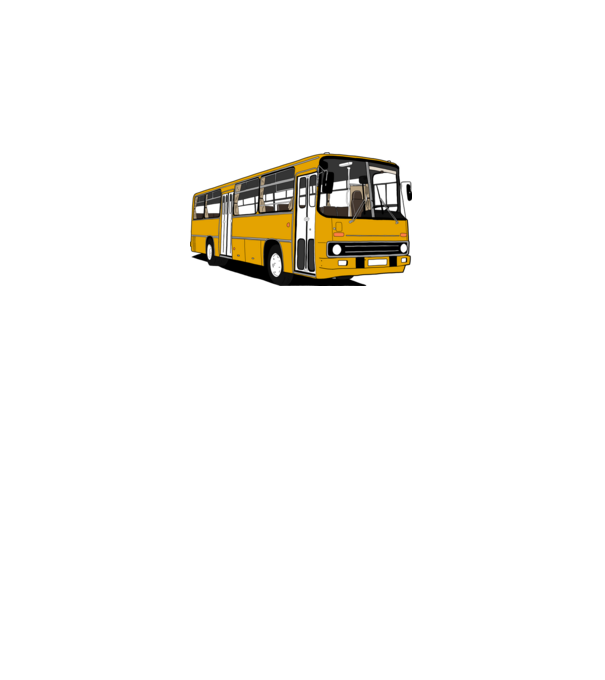 Busz minta szürke pólón