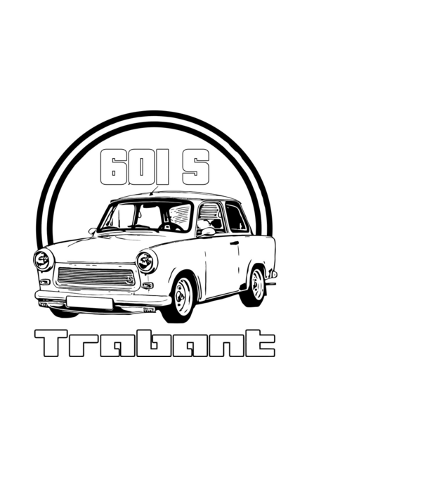 trabant minta világoskék pólón