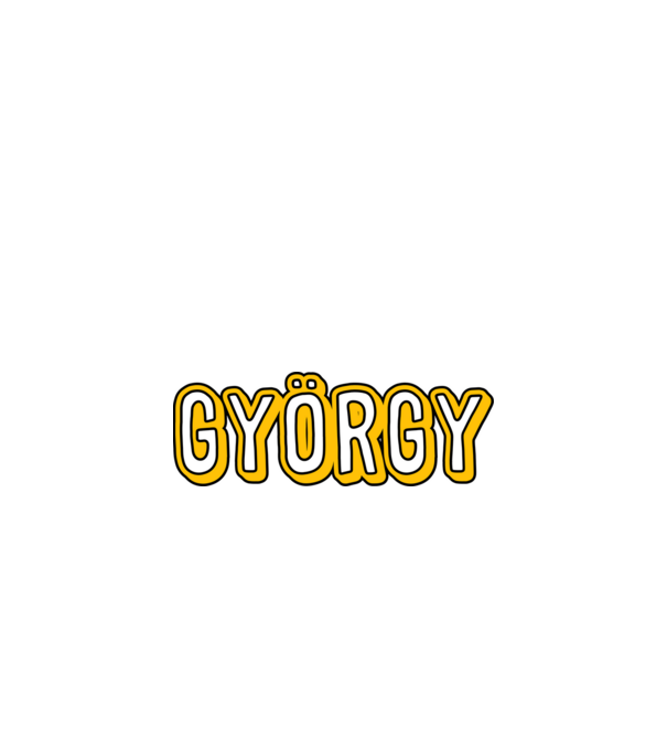 György  minta fekete pólón