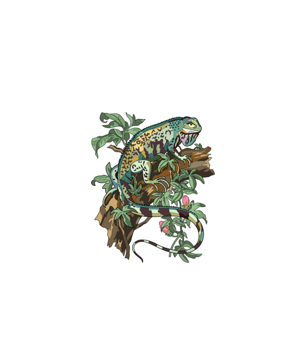 iguana minta almazöld pólón