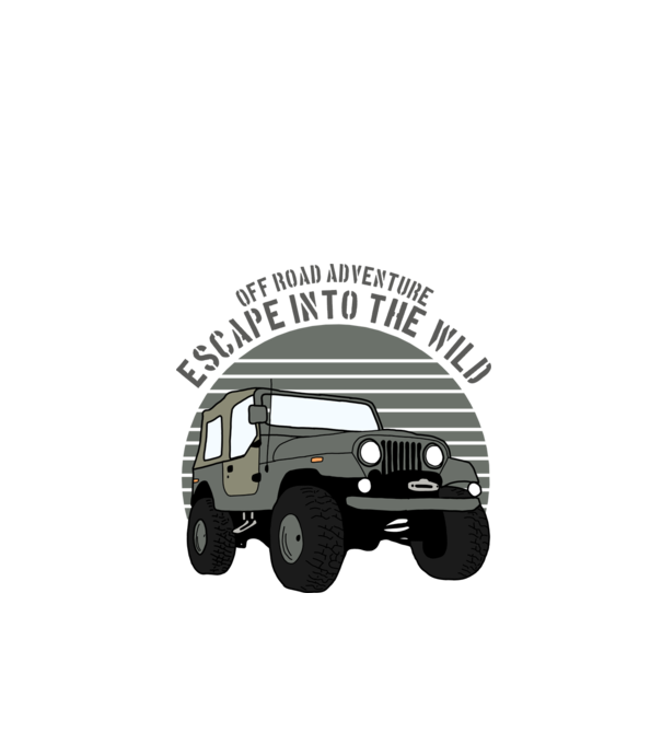 Jeep minta fekete pólón