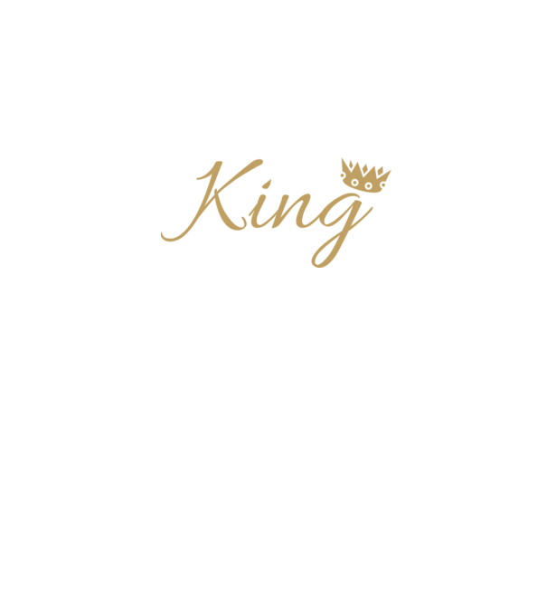 King minta sötétkék pólón