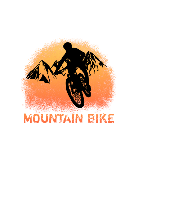 MOUNTAIN BIKE minta fekete pólón