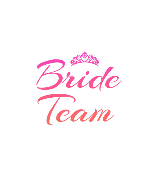 Bride team minta fehér pólón