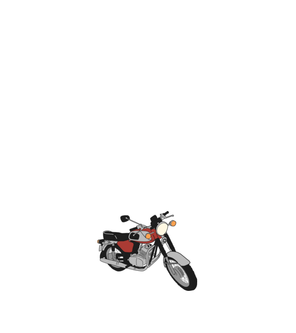 Jawa 350 minta fehér pólón