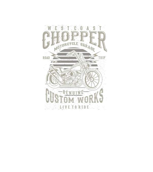 Chopper minta fekete pólón