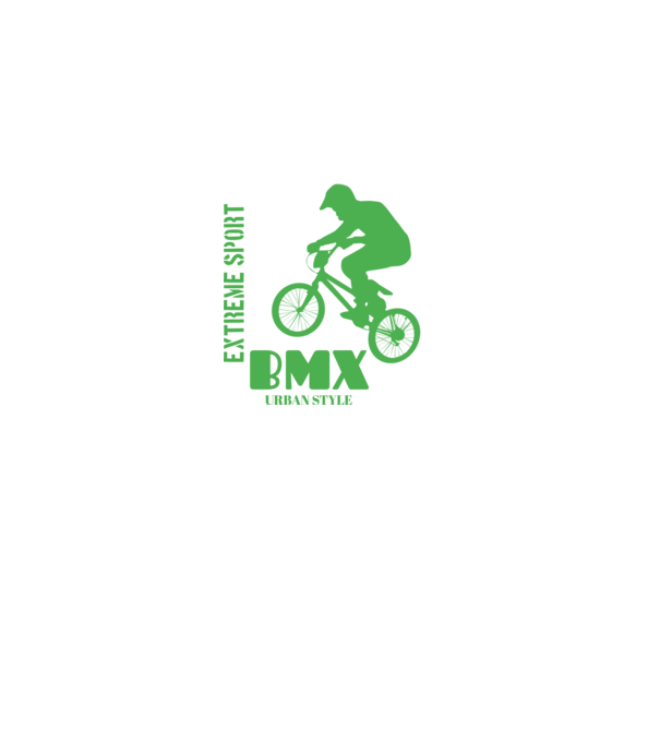 Bmx minta fekete pólón