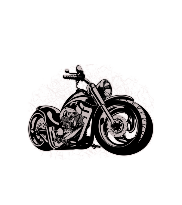 Chopper minta fehér pólón