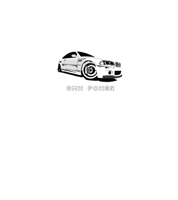 BMW power minta fekete pólón