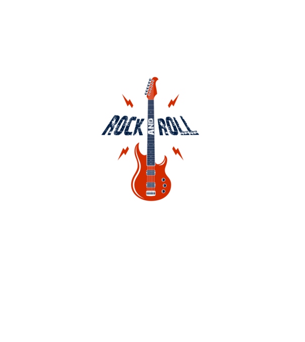 rock and roll minta fehér pólón