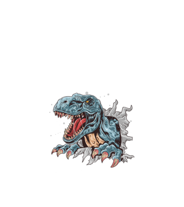 T-rex minta fekete pólón