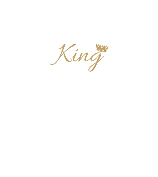 King minta fekete pólón
