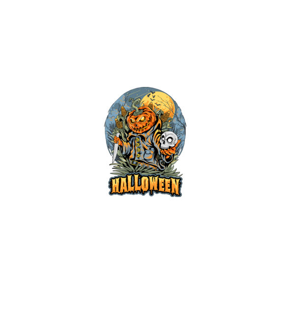 halloween minta fekete pólón