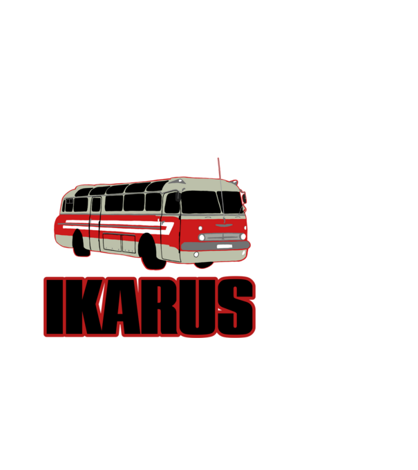 Ikarus minta fekete pólón