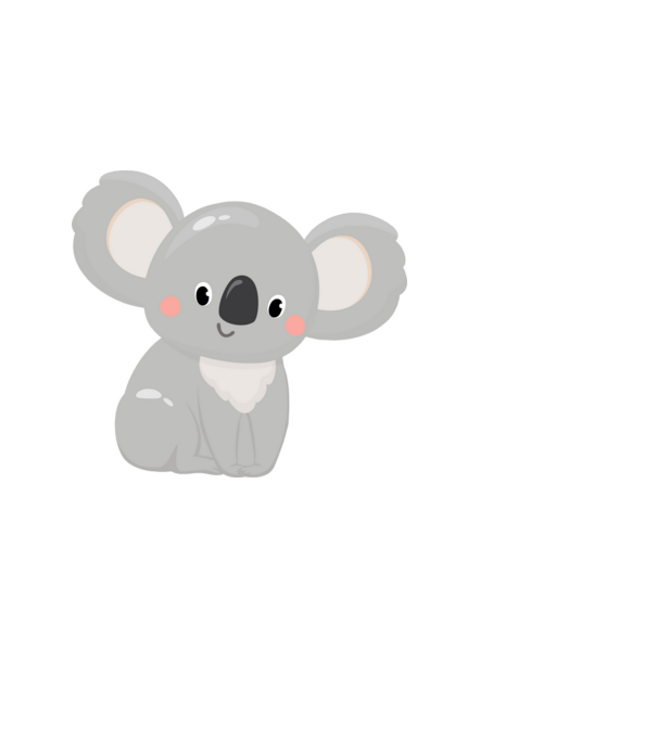 Koala maci  minta világoskék pólón