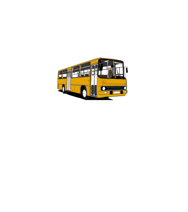 Busz minta szürke pólón