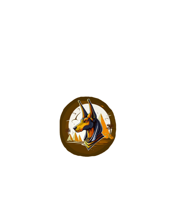 anubis minta fehér pólón